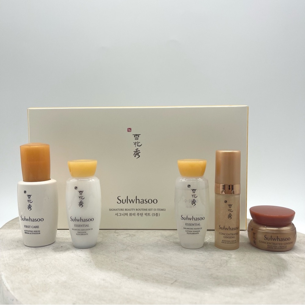 SULWHASOO Signature Beauty Routine Kit 5-Pc Travel/Trial Set New K-Beauty